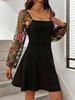 Robe A-line Élégante Ajustée à Manches Longues Printemps Été