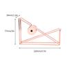 Metal Tape Dispenser Rose Gold Desktop Adhesive Tape Cutter Office Supplies Desk Decoration for Business Commercial Shop