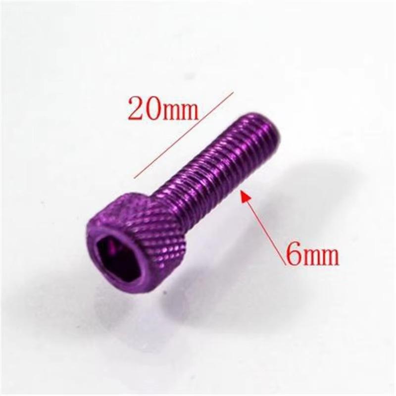 10pcs Colorful Universal 6MM Racing Motocross Part Kit Fairing Dirt Pit Bike Moto Fixing Nuts Bolts Accessories Motorcycle Screw