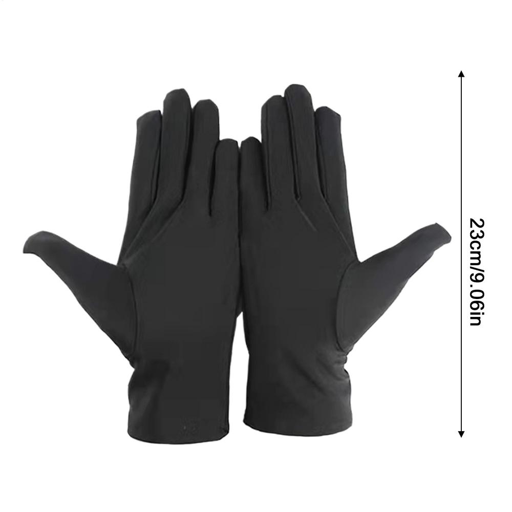 

1Pair Practical Jewelry Gloves Wrist Length Gloves Black Gloves Work for protection Coin Inspection Gloves for Fetching Jewels