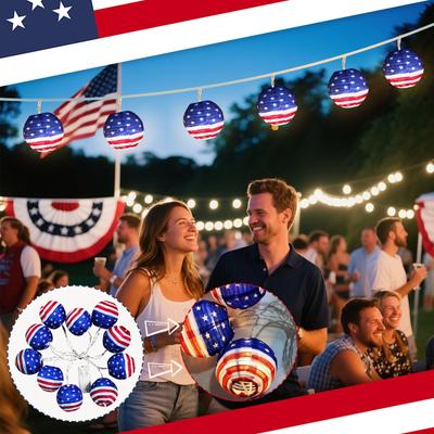 Unabhängigkeitstag Dekoration Partybeleuchtung Tischdekoration Basteln Heimdeko