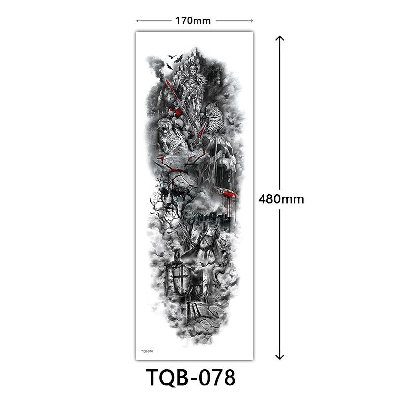 Full Arm Tattoo Sticker Full Arm, Full Arm Big Picture Tattoo Sticker, Flower Arm Tattoo Sticker Tattoo