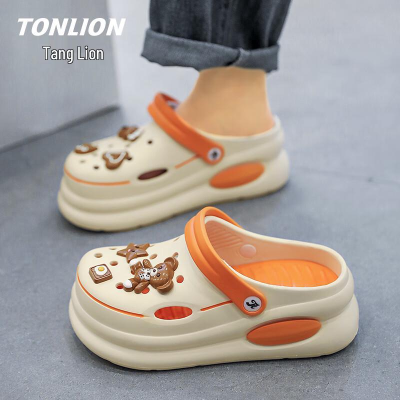 TonLion Women s EVA Thick-Soled Clog Sandals 35/36 бежевый