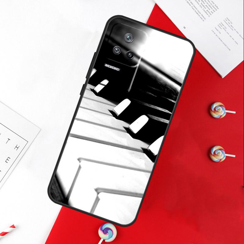 Piano Keys Keyboard design Cover For Xiaomi 13T 11T 12T 14T Pro 13 14 15 Ultra POCO X7 Pro X3 X5 X6 F5 F6 M6 Pro Case
