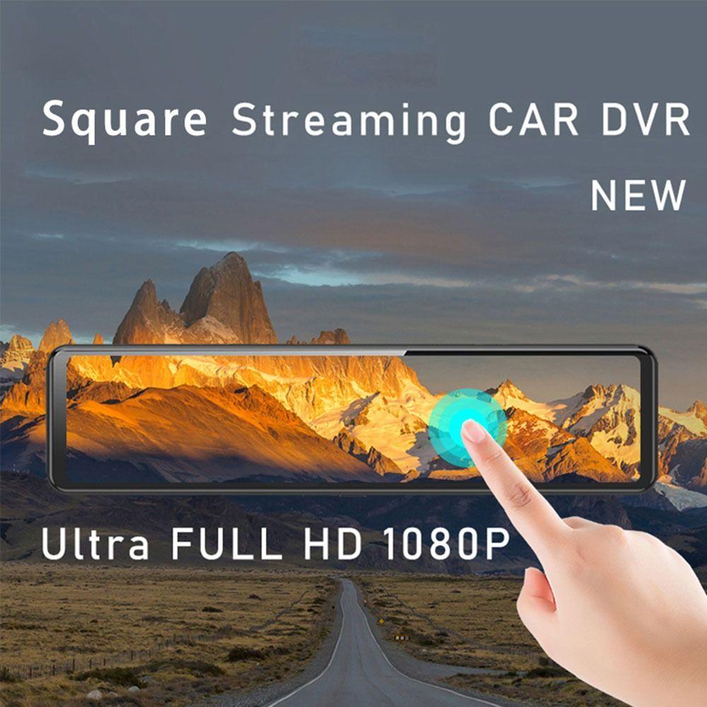 

Электроника Зеркало Dash Широкоугольный сенсорный экран Регистратор для вождения Автомобильный видеорегистратор Dash Cam Камера для просмотра автомобиля