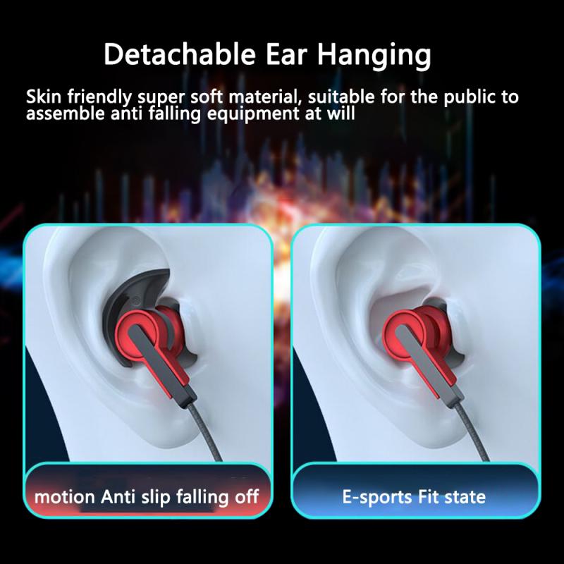 S39 3.5mm Wired Headset In-ear Stereo Bass Music Earbuds Smart Gaming Headphones Mobile Computer