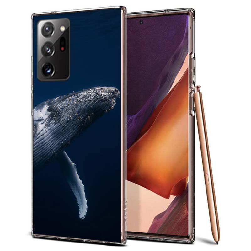 Whale Sea Giant Phone Case for Samsung A55 A35 A25 A15 A07 A05S A16 A17 A26 A36 A37 A56 A57 Galaxy Note 20 10 A50S A71 A51 A31 A