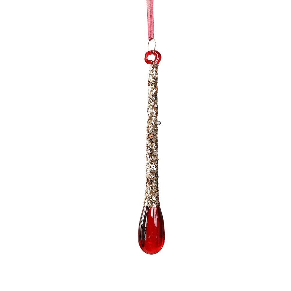 Crystal Clear Acrylic Xmas Hanging Ornament Holiday Hanging Pendant Holiday Ornament