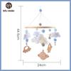 Let's Make Wooden Baby Rattles Soft Felt Cartoon Bear Cloudy Star Moon Hanging Bed Bell Mobile Crib Montessori Education