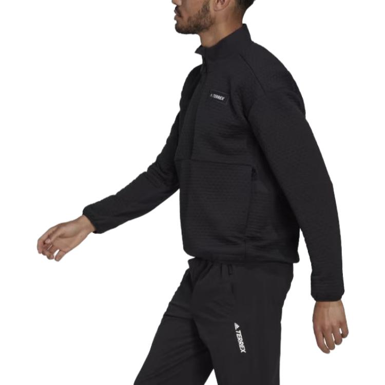 Adidas Terrex Hike Half-Zip Fleece Jacket Men Jackets Black HH9252