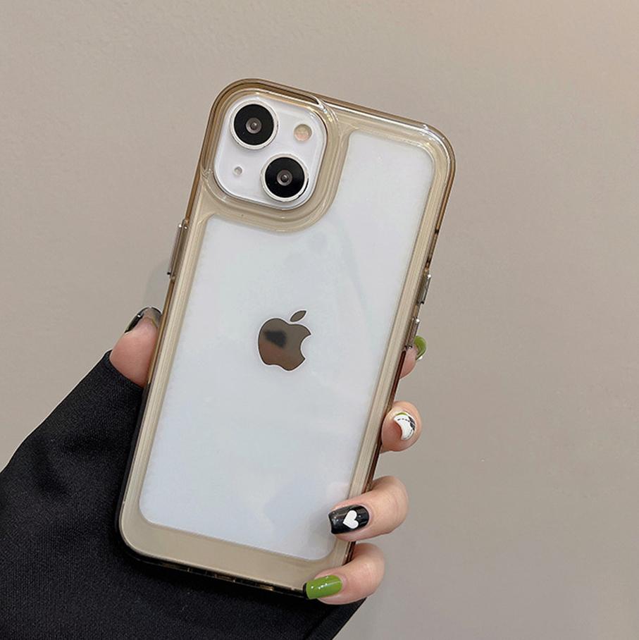 HD Clear Acrylic Case For iPhone 17 Air 16 15 Plus 14 13 12 11 Pro Max XR X XS Plus Mini Luxury Shockproof Soft Frame Hard Cover