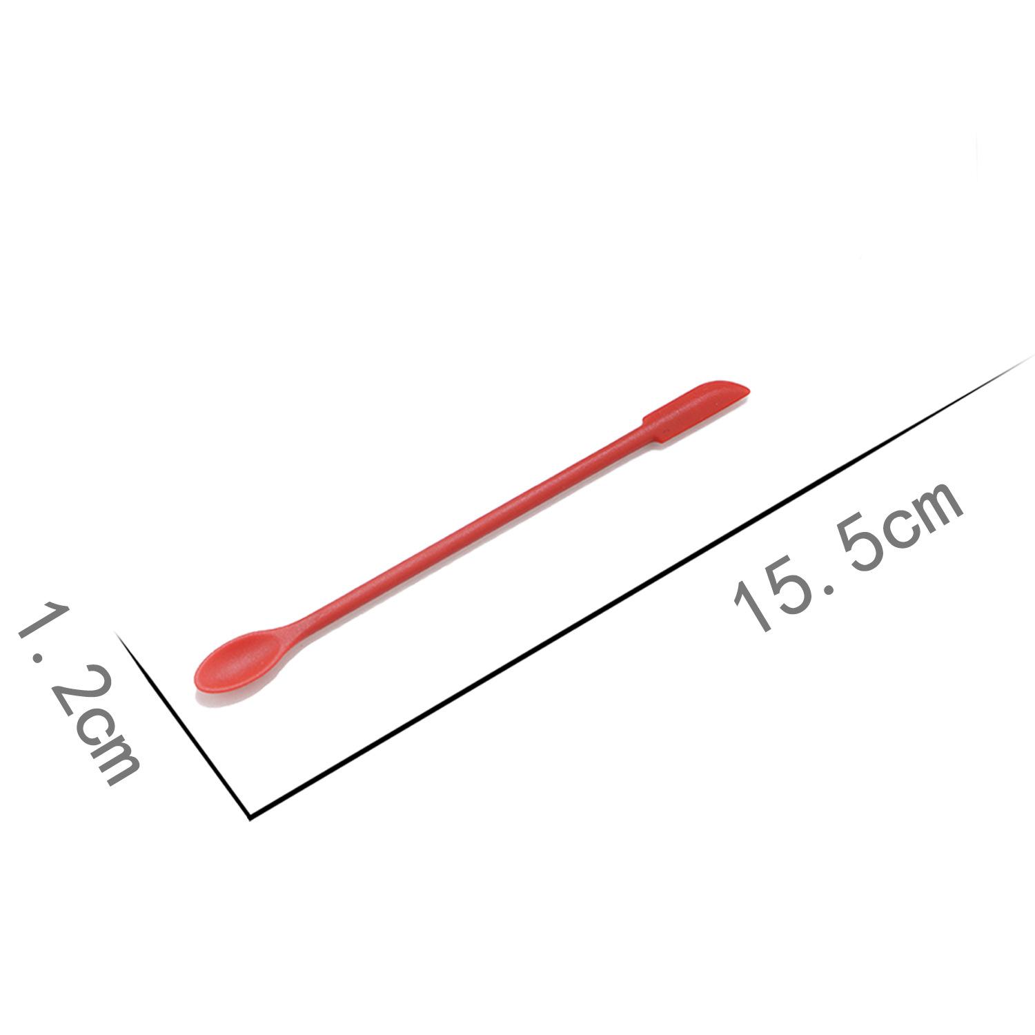

Силіконовий двоголовий подовжений скребок для варення, глибокий скребок для пляшок, міні-силіконова лопатка з довгою ручкою 15.5cm