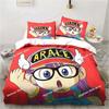 3D Carton DR S-Slump Arale Beding Set Shet King Twin Double Child Beding Set Mircofiber or Polyester Soft with Soft Fabric Duvet Cover Sets