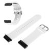 26mm Silicone Watch Strap Flexible Adjusted Replacement Wristband Strap for Fenix 7X 6X 5X White