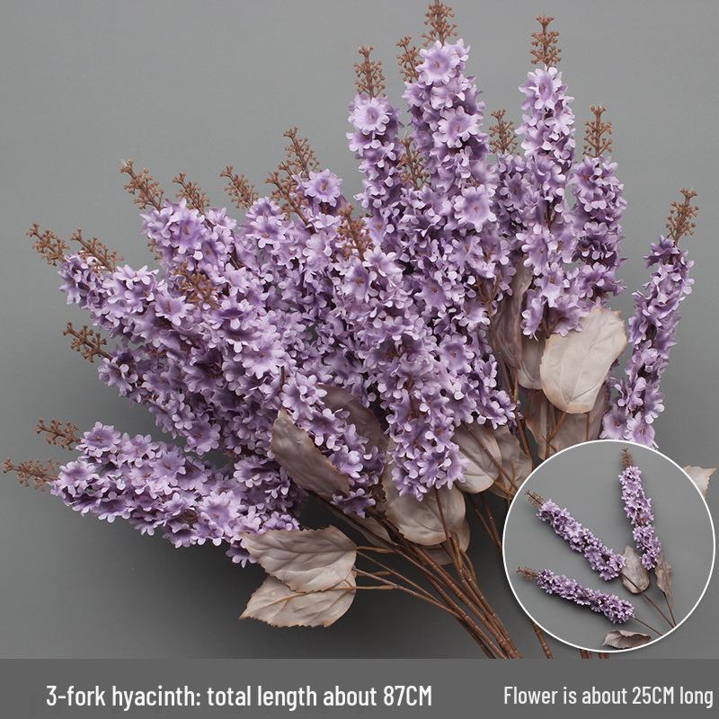 10-Piece Purple Floral Artificial Flower Set for Wedding and Aisle Decor