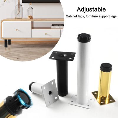 Metal Furniture Legs Replacement Adjustable Cabinet Legs Wear-resistant Anti Scratch Cupboard Sofa Chair Feet