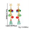 Bell Christmas Earrings Rhinestone Christmas Jewelry Sweet Xmas Drop Dangle Stud  New Year