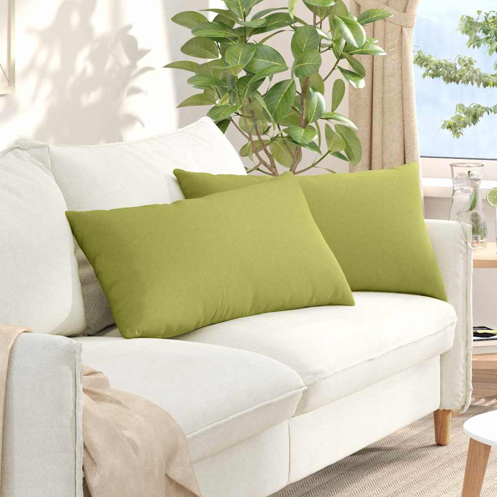 Sofa Cushions 2 Pcs Light Green 80 X 40 Cm Fabric
