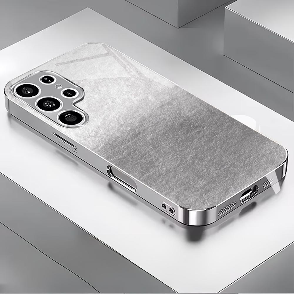 PhoneCase Atmosphere Simplicity High-end Electroplating Glass PhoneCase for Samsung Galaxy S26 S25 S24 S23 S22 S21 FE,Ultra,Plus