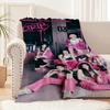 Coperta Kpop Girl B-Babymonster Drip Morbido Peluche Tappeto per Divano da Riposo per Soggiorno Caldo Ufficio Camera da Letto Compleanno Casa Viaggio Regali per Bambini