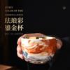 Gilt (Dragon Soaring in Prosperity) Silver Inlaid Kung Fu Tea Master Single Kiln Change Tasting Cup T