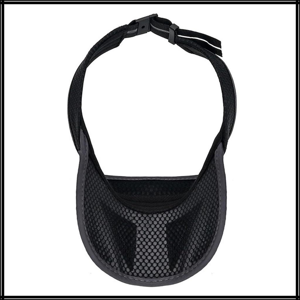 Plain Visor Mesh Cap Hat for Outdoor Fishing Golf Women Men CA791 [White Fang] (Blue)