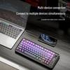Free Wolf M75 Bluetooth Dual-Mode Mechanical Keyboard with PBT Gradient Keycaps and Display