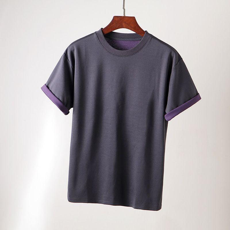 Foreign Trade Export to Domestic Sales American vintage Heavy Cotton Short sleeve T-shirt Men's Summer Men's Bottoming T-shirt
