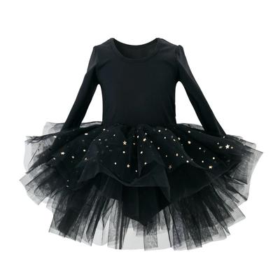 Mädchen Ballett Tutu Kleid Mode Kinder Tanzparty Langarm Weste Kleid Performance Kostüm Prinzessin Hochzeit Mädchen Kleid