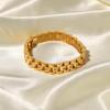 European & American Influencer Style 18K Gold PVD Steel Bracelet Watch Band
