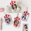 3 Zoll Kpop Fotokartenhalter Süßer Erdbeerkuchen Herz Kartenhalter Tragbar Tasche Anhänger Rucksack Dekoration Schlüsselanhänger Kartenhülle