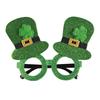 St. Patrick's Day Glasses Non-woven Cap Plastic Green Powder Glasses Irish Festival Glasses.