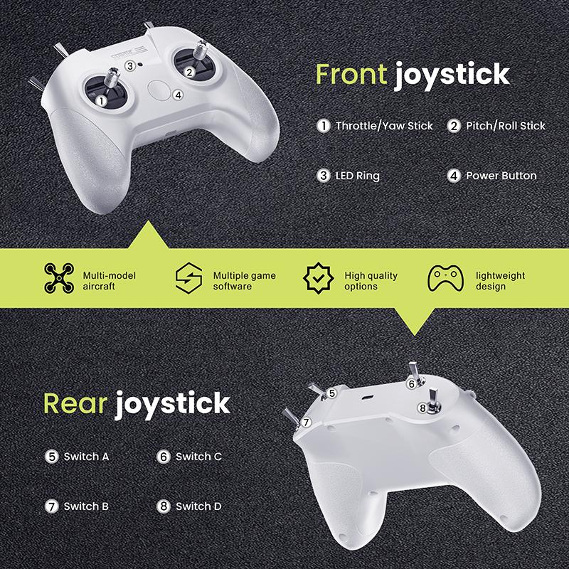 S8 Flight Simulator for DRL/DCL/LIFTOFF/UNCRASHED/ TryPFPV/Freerider Games Drone Training Simulator Remote Control Handheld