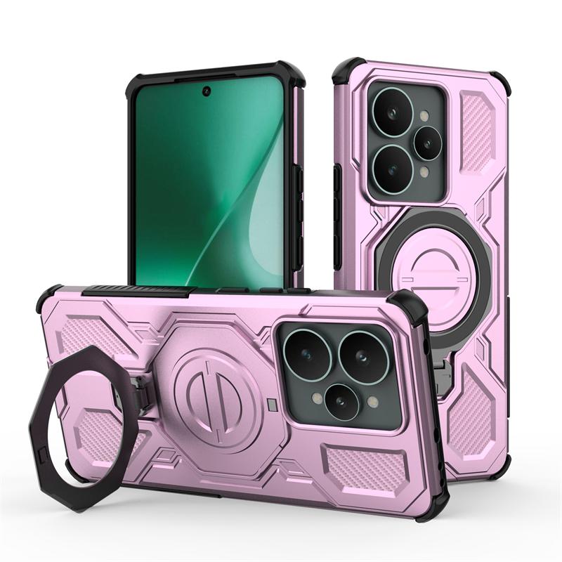 Magnetic Wireless Charge Cover For Realme 15 5G Phone Holder Armor Back Case For Realme 15 Pro Cover For Realme 15 Case 6.8 Inch