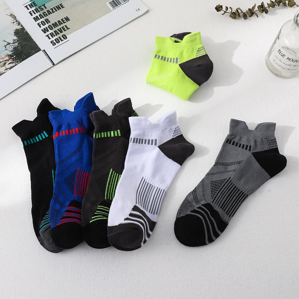 1 Pair Ankle Compression Sock for Men, Low Cut Compression Running Sock with Ankle Support