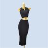 Sample Clothing Product Fashion Style Single Double Layer Sexy Tube Top Easiest for Match Women's Inner Skirt Sheath Two-piece Set Pack
