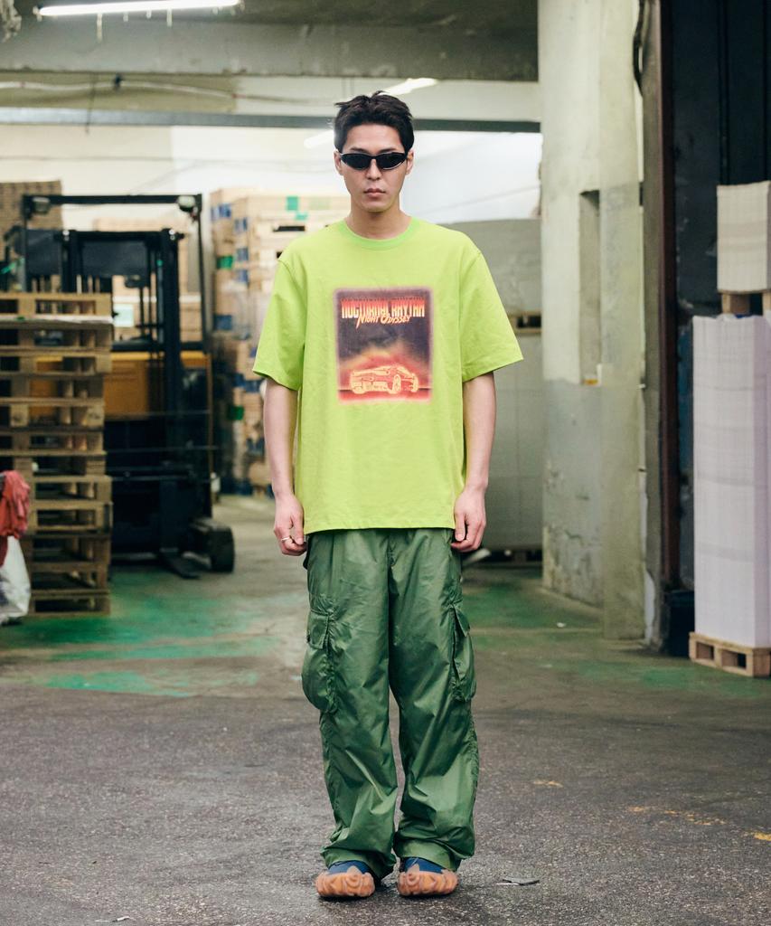 Nontaib Night Odyssey Heavyweight T-Shirts (Neon Green)