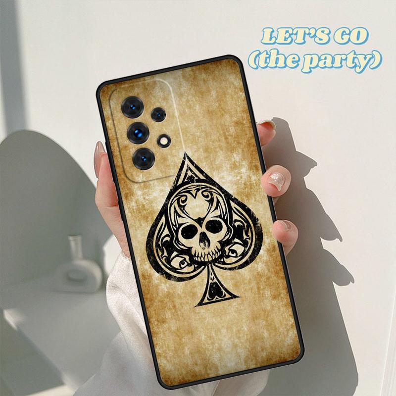 Ace of Spades Poker phone case For Samsung Galaxy A42 A31 A40 A51 A71 A32 A80 A91 A52 A72 A73 A20e A21S A50 A70 A11 A12 Cover