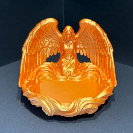 Jewelry Tray Angel Wings Decorative Storage Tray Multi-Purpose Perfume Storage Tray for Rings Earrings Bracelets Keys Crystal Balls