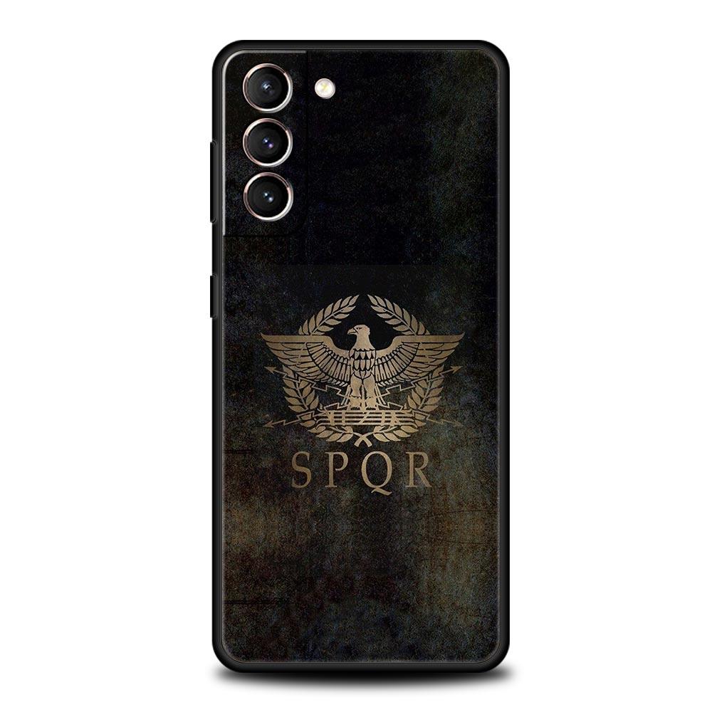 Roman Empire Emblem Phone Case For Samsung Galaxy S25 Edge S24 S23 S22 S20 Ultra S21 FE 5G S10 Plus Soft TPU Cover