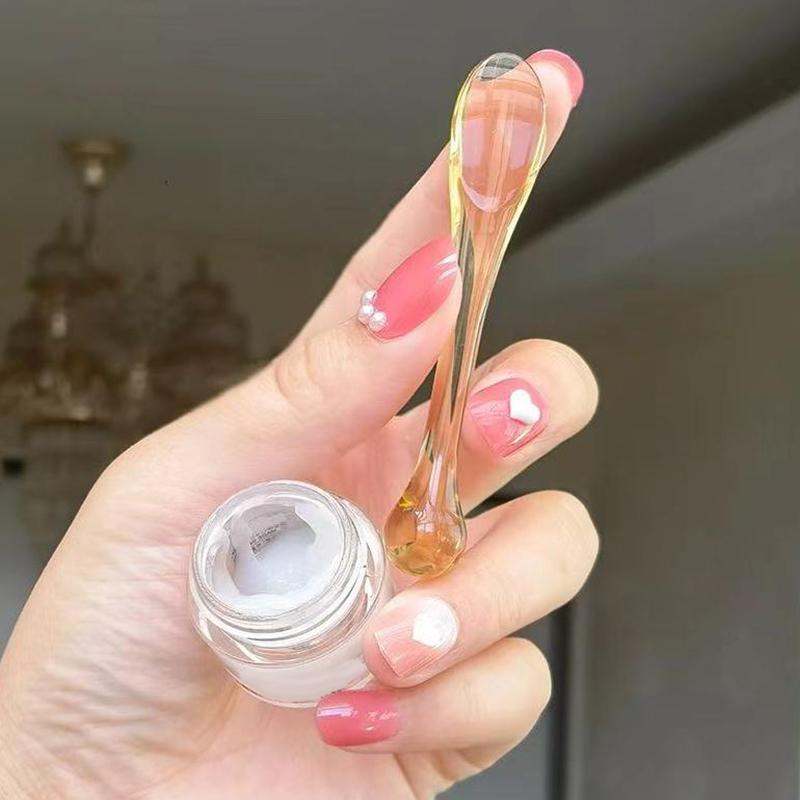 1/3Pcs Acrylic Cosmetic Spatulas Scoop With Box Face Cream Mask Mud Mixing Spoon Beauty Tools Absorb Roller Facial Applicator