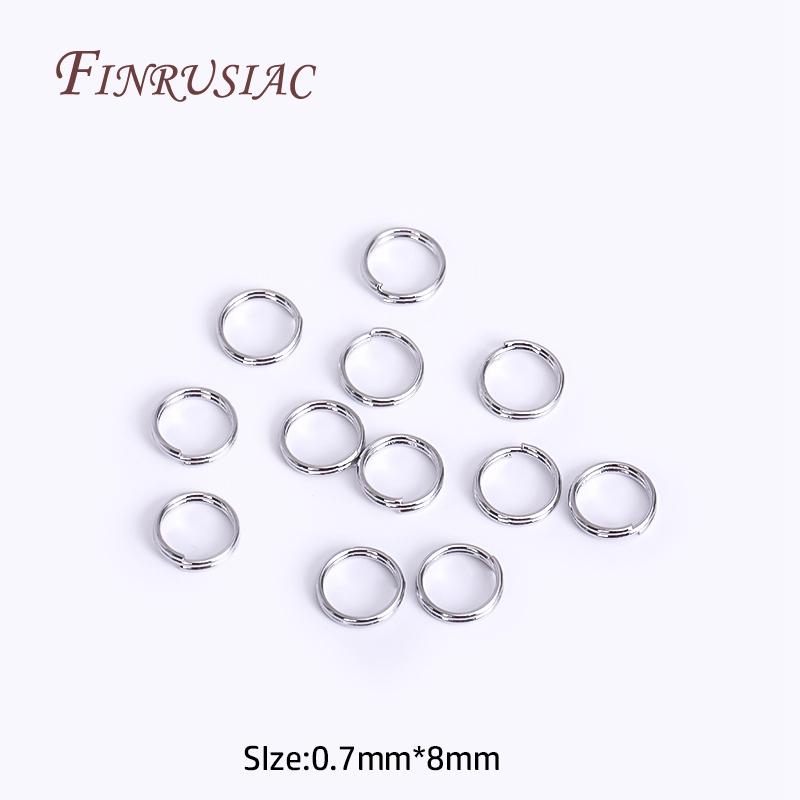 100Pcs/lot Wholesale 18K Gold Plated Open Jump Ring, Brass Double Loops Split Rings Connectors For DIY Key Chain Jewelry Making