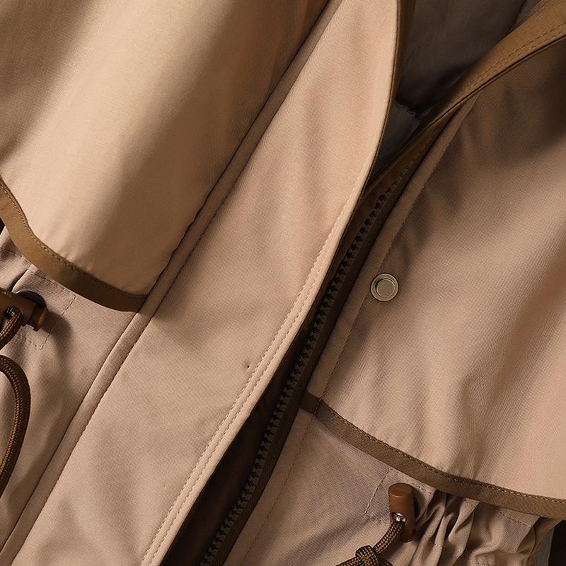 Giacche lunghe con collo in pelliccia sintetica per donna, nuova fodera invernale, cappotto imbottito femminile staccabile, parka invernale stile coreano con cappuccio