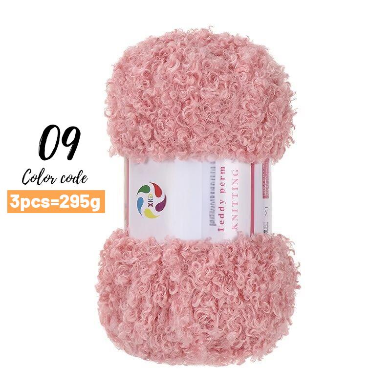 Imitation Teddy Velvet Yarn Imitation Fur Yarn Hand Knitted Material for Making Autumn and Winter Fashion Scarf Sweater Backpack Cushion Blanket Shoe