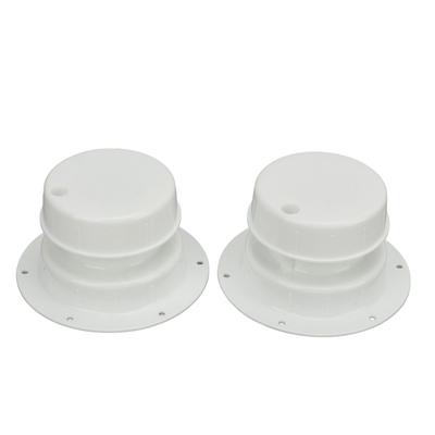 2PCS RV Plumbing Vent Caps Prevent Leaks Camper Roof Sewer Vent Cover Caps for Trailer 1 To 2‑3 8 Inch Pipes White