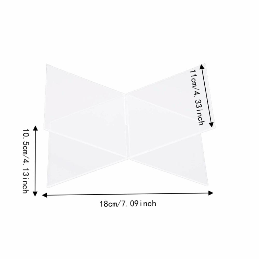 1set Portable Size Acrylic Book Stand Clear Acrylic Material Desktop Reading Rack  Office Display