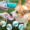 2-in-1 Portable Dog Water Bottle for Small Dogs Leak-Proof Travel Water Bottle Pet Travel Water Dispenser Stainless Steel Bottle