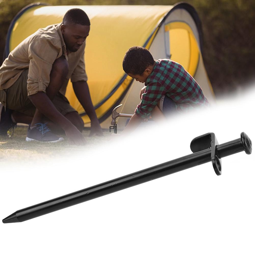 4PCS Steel Lengthen Outdoor Travel Camping Beach Tent Pegs Pin Stakes Ground Nail(20cm)