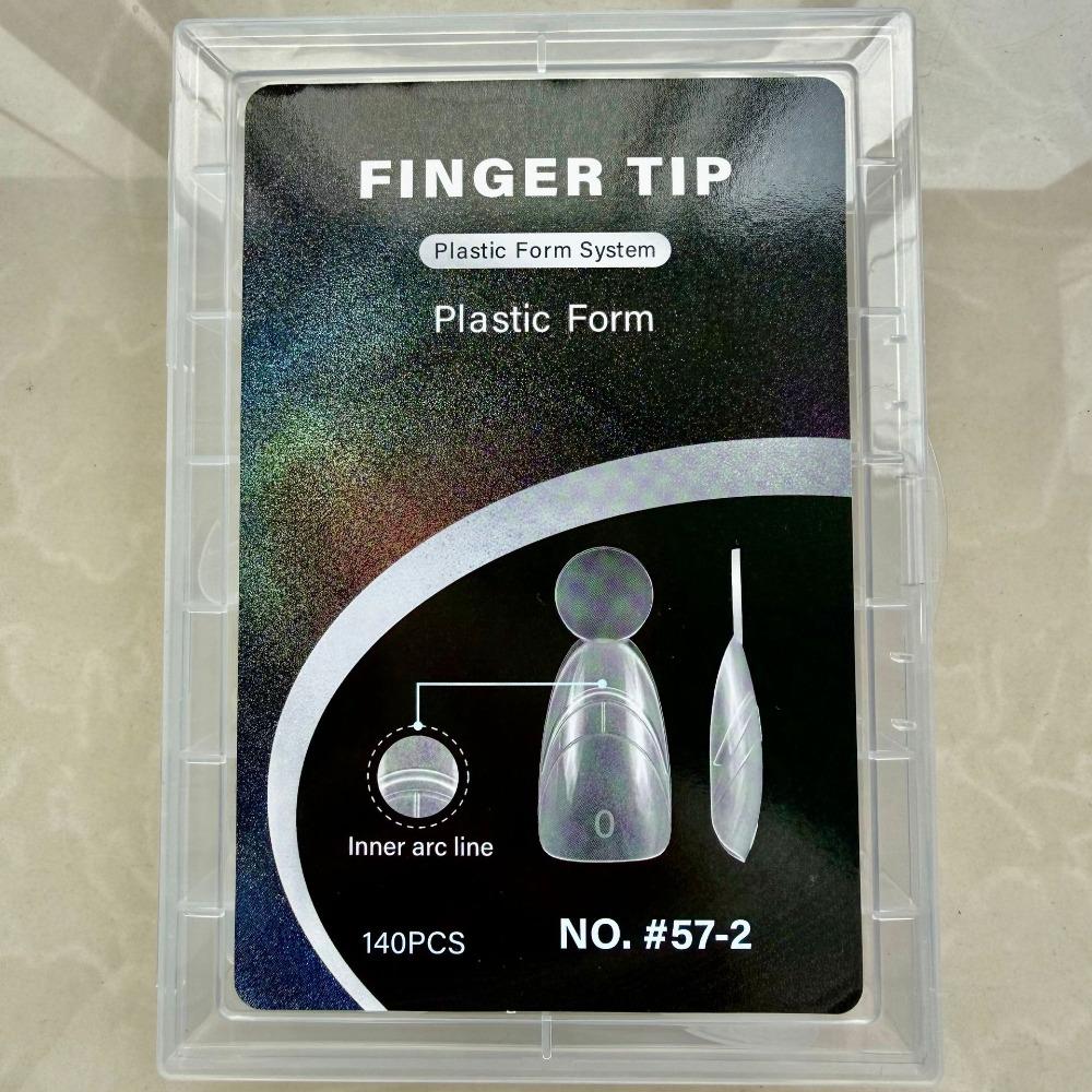 

140PCS Matte Surface French Nail Dual Forms with Inner French Line Acrylic Nail Art Mold Nail Art F