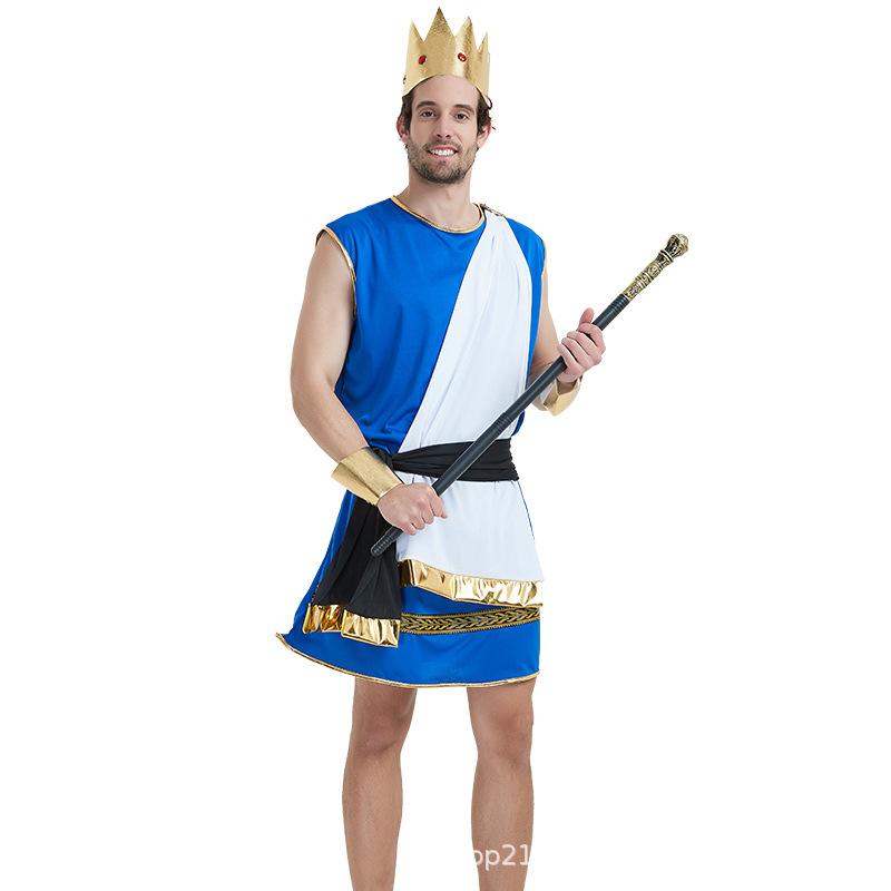 Cosplay Halloween Masquerade Ball Ancient Egypt Rome Greece Princess Zeus Stage Play Cosplay Out DS Costume